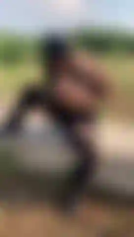 licking boobs and tease pussy outdoors