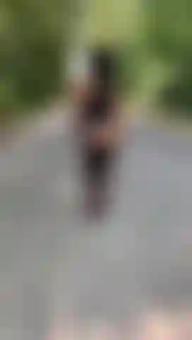 walk and twerk in the woods outdoors