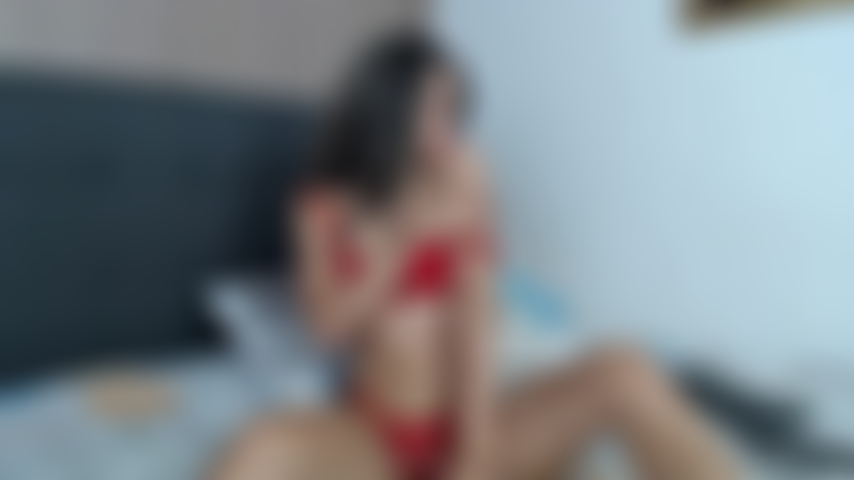 Garota latina se masturba forte em lingerie vermelha