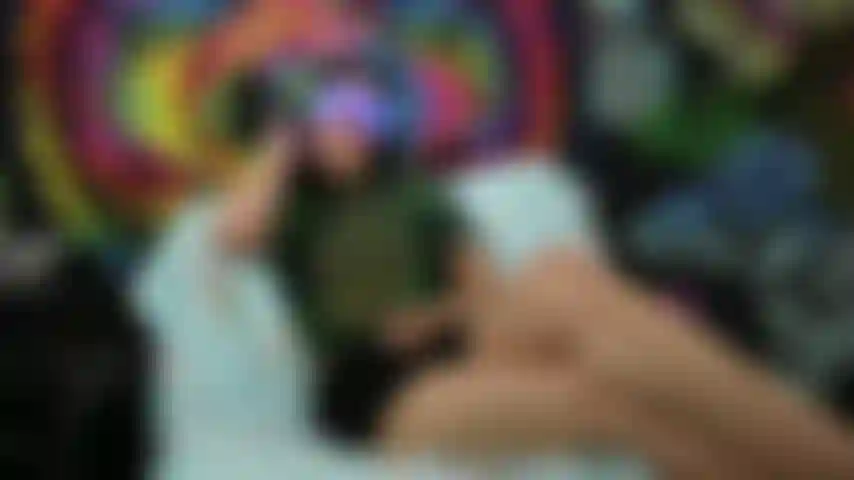 Transando com a raver girl.