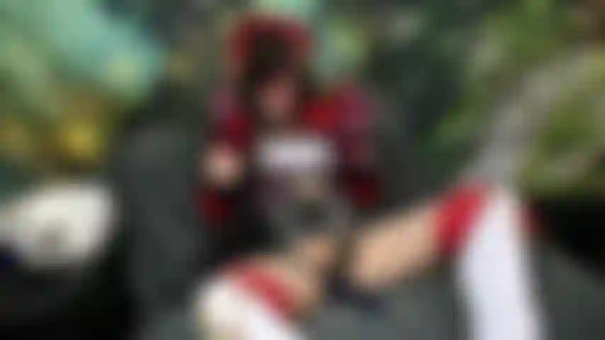 Genshin impacta orgasmos de escravidão âmbar com varinha.