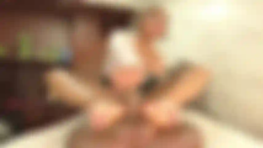 Masturbating with my feet