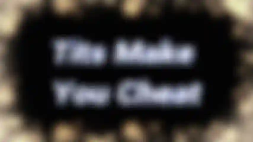 Peitos fazem você trair - então você veio até mim por curiosidade. Sem intenções reais de trair. Quer dizer, afinal você é um cara de peitos, não é? Vamos ser sinceros, não há muito o que ver em sua esposa.