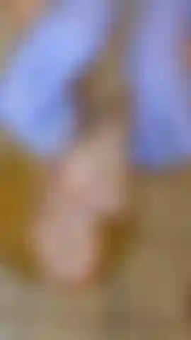 Sugar scrub on freshly painted toes