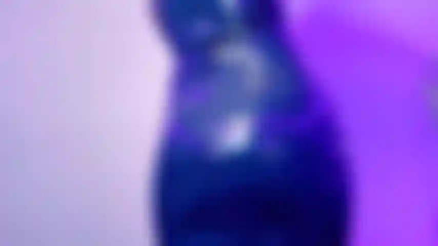 Saque azul brilhante - adoração de bunda / asmr.