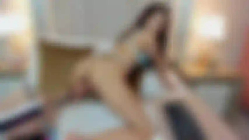 In doggy style with my wet pussy rubbing your hard cock I know you want to sink it in her and fuck me mercilessly, when are you going to resist