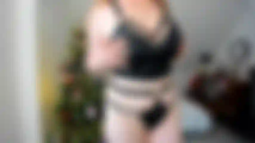 Provocadora de corpo de natal e gozada.