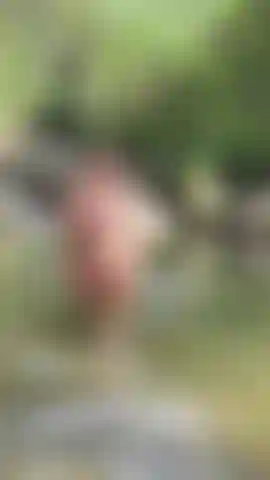 Naked and wet in the lake