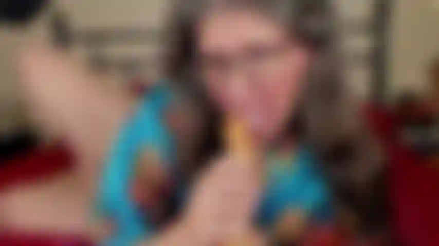 Garganta profunda, lamber, chupar, vibrador de baunilha bj.