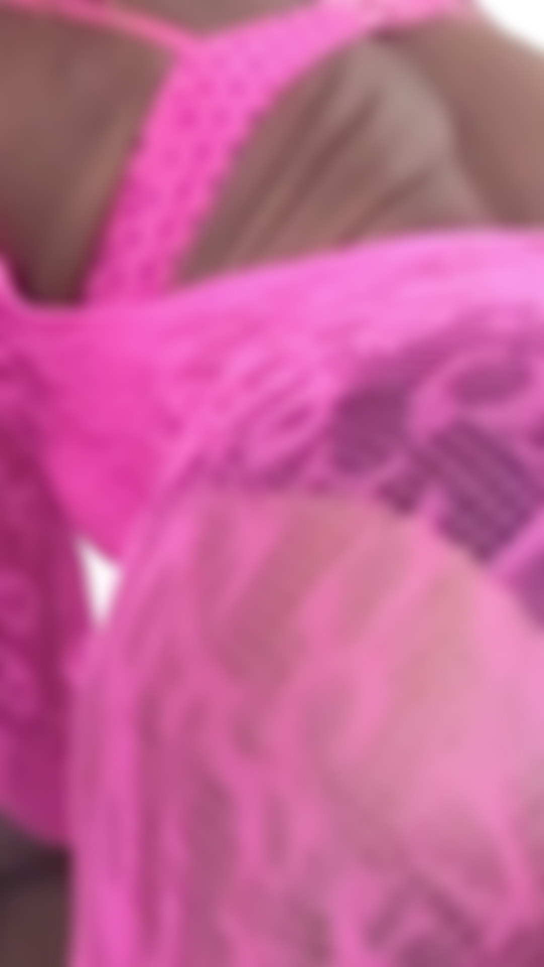 Short Ass Tease In Pink Lingerie