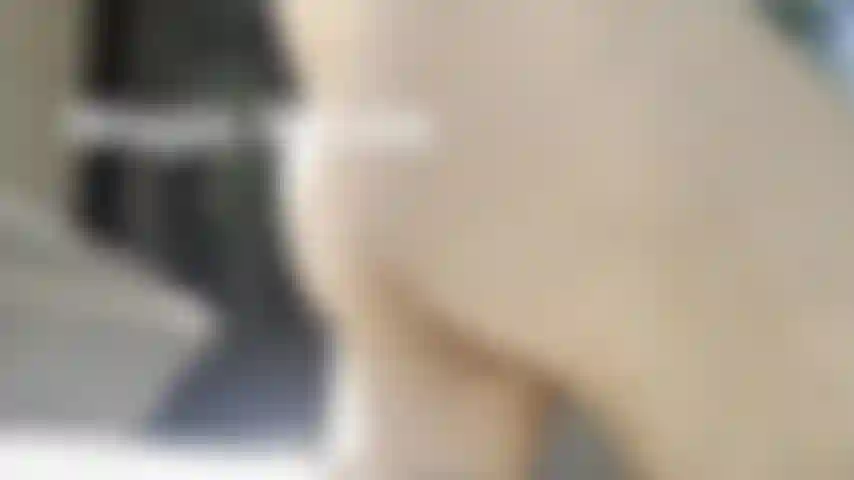 Slow mo of nice squeezable butt.