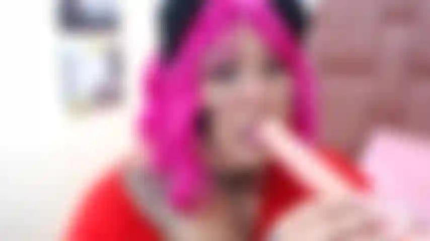 Cosplay BBW Neko Nia, Blowjob!