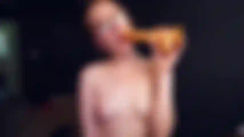 Short clip of me sucking a dildo and spitting on my tits!