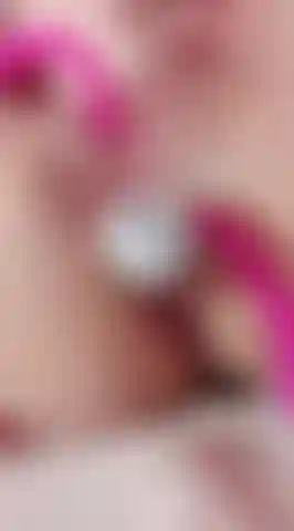 Sweet, wet pussy; ass spread open with a Lush and a plug at the same time.