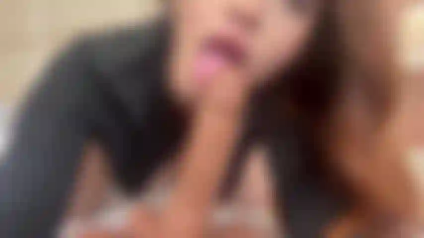 Watch me suck your cock deep down my throat and