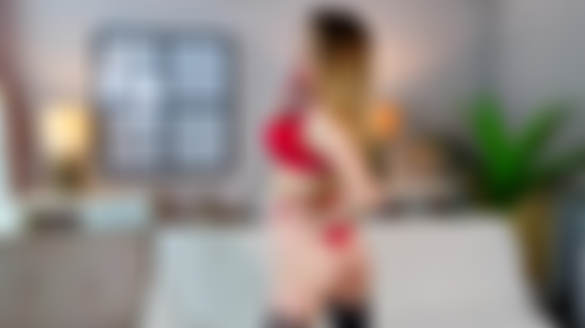 Tira cueca vermelha e jogo de vibrador de buceta