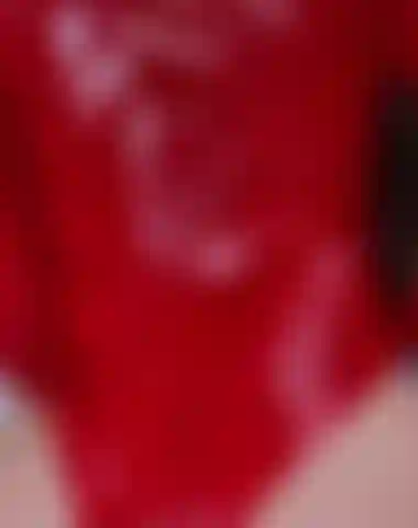 Minha nova roupa de pvc vermelha.