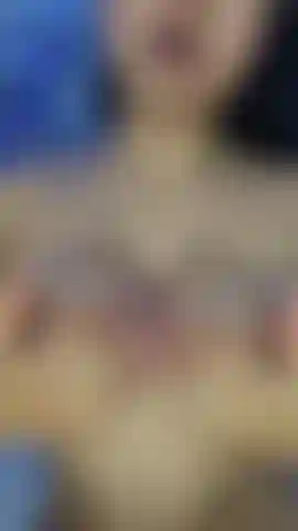 Giant tits full of oil