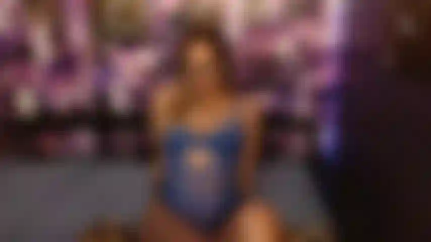 Dirty talk tease and JOI in sexy blue lace lingerie