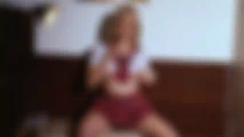 Naughty schoolgirl playing with her pussy at the office #Schoolgirl