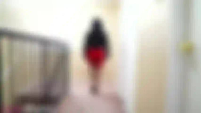 Fetiche por salto baixo vermelho.