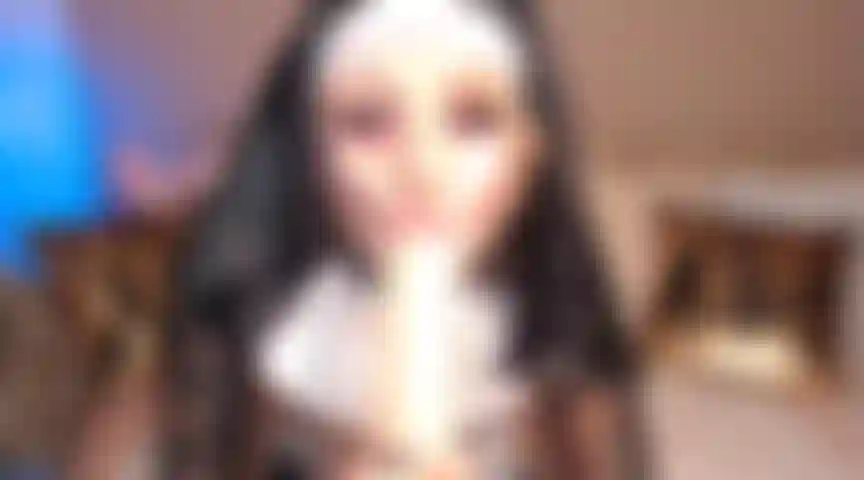 22. Bukkake áspero, engasgando, engasgando, dando um tapa na cara, maquiagem estragada, sou sua freira desagradável.