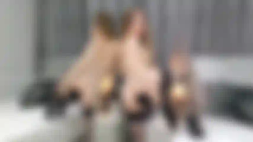 Rabo de raposa e bucetinha brincam com vibrador.