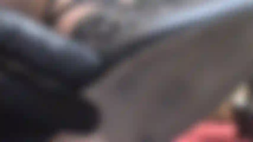 Seducing black leather gloves explore the curves of these beautifully designed open leather heels and pantyhose soles.