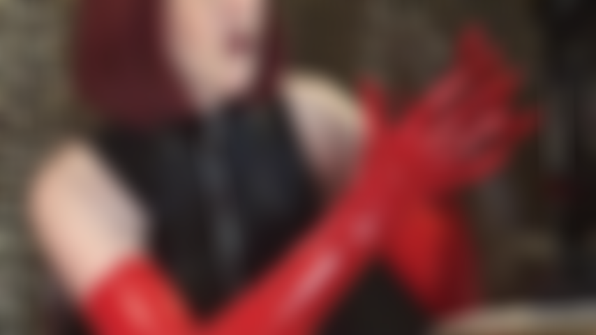 BBC milked with red latex gloves - This big black cock makes you envious. Oh, what you would give to feel these slick rubber hands stroke the cum out of your cock...