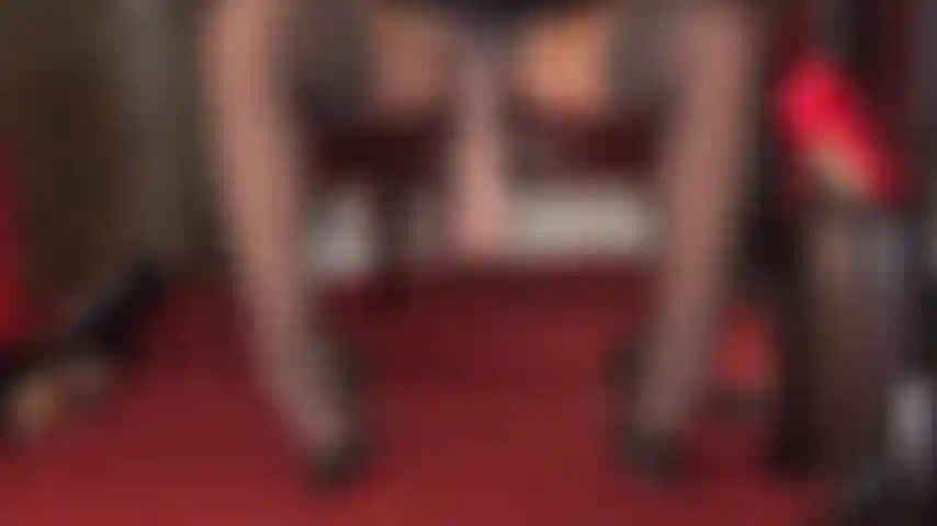 Tentação de strapon entre as pernas - meias cinzas de seda sobre meia-calça brilhante deixam você tão excitada que você até chuparia um pau para ser sua amante.