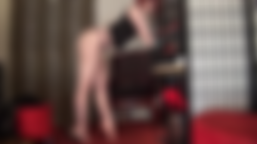 Mistress' beautiful long bare legs and feet have you on your knees.