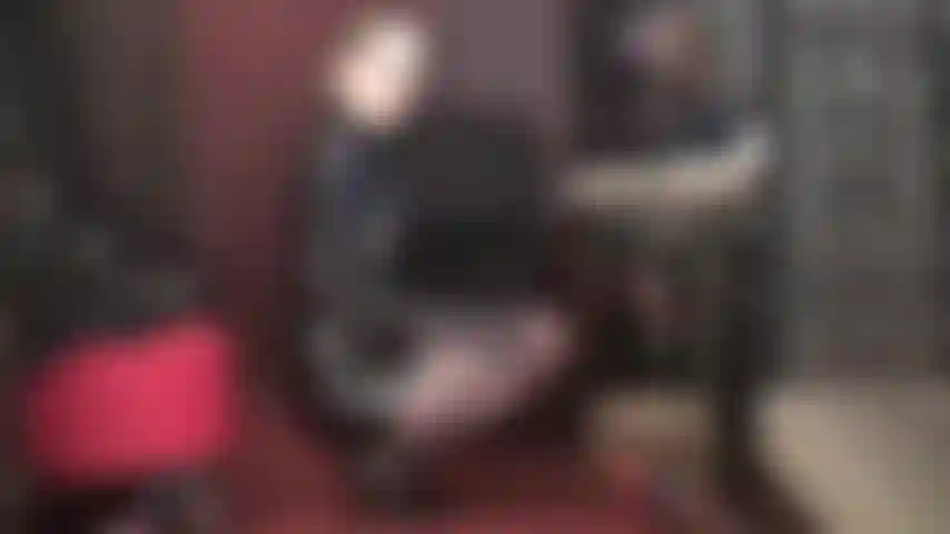 Under her spell - Mesmerizing Goddess in shiny black pvc and pantyhose.