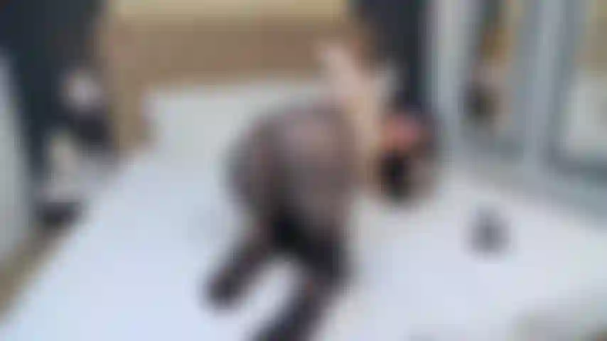 Dedo minha bunda na meia-calça.