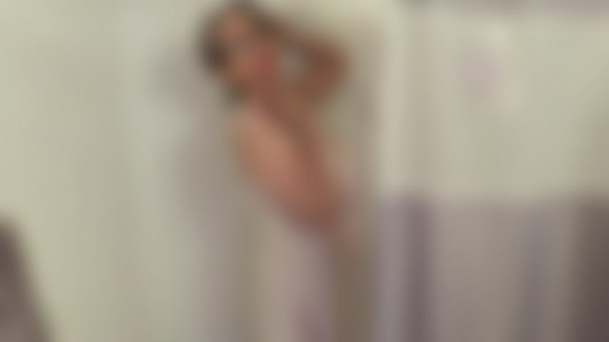 in the shower with a white dress on, soaking it nice! no petrabating just lots of playing in the water standing