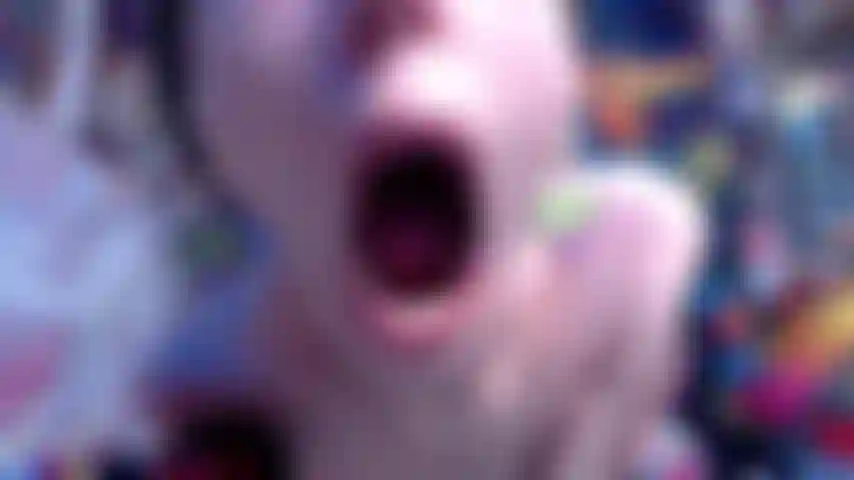 Sem maquiagem no rosto + boca fetiche rosto lambendo pov.