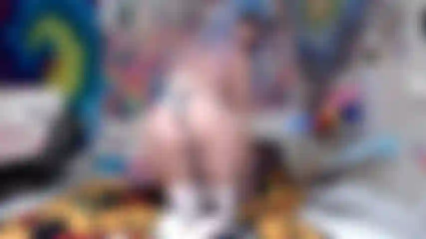 Loucamente excitada anime gata dildo fodendo + óculos facial.