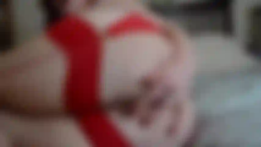 Meias vermelhas anal de perto.