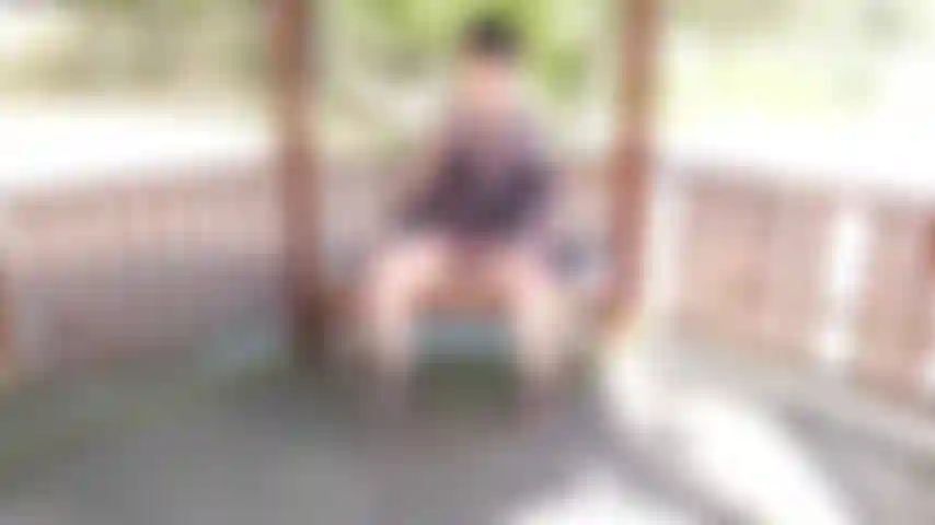 Tropecei neste adorável gazebo no lago hoje. Tirei um momento