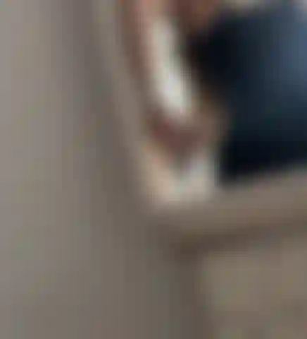 Ass cheeks in leather dress