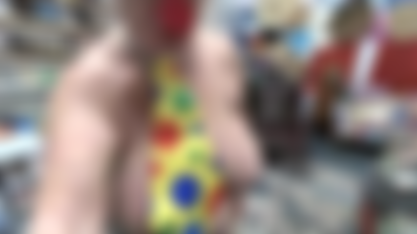 Bozo_&_bino_clown_show---nua_com_fantasia_de_palhaço_com_strapon_da_bbc.