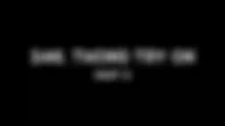 346. Thong Try On - Part 2.  While topless, I keep going with more thongs that I try on while showing off that red, hairy bush and big ass all for your jerking pleasure.