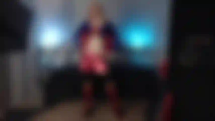 O super-herói super-herói do estilo supergirl.