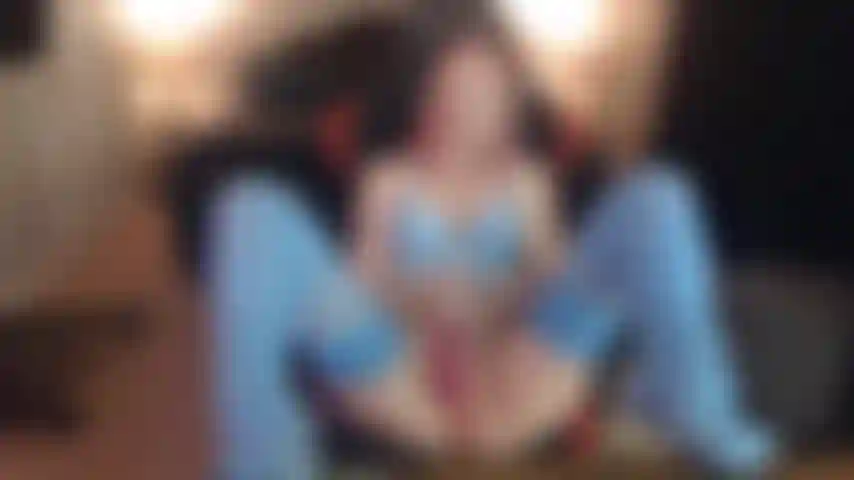 Meias azuis e gozada.