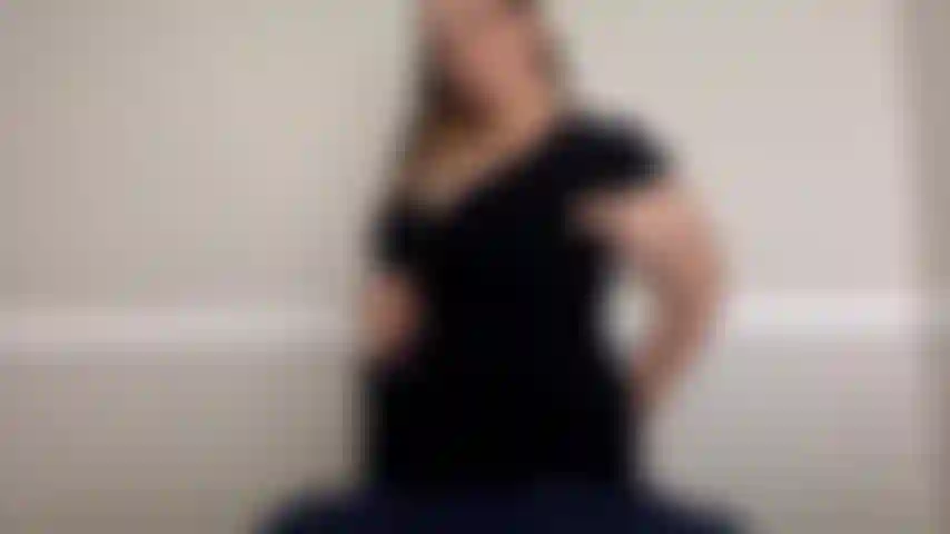 PREGNANT KIM HUMPS PILLOW TITS HANGING HUGE BELLY- NO AUDIO