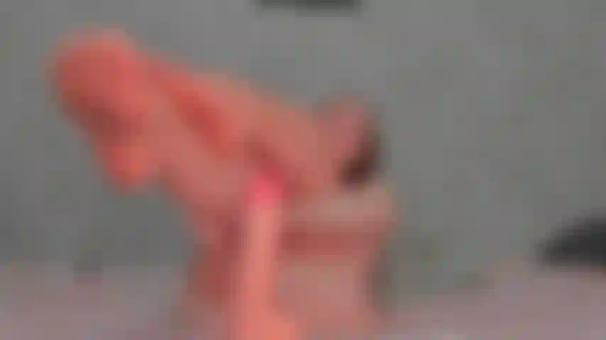 Footjob in beige stockings