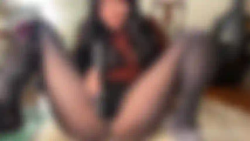 masturbating and vibing with sheer tights on