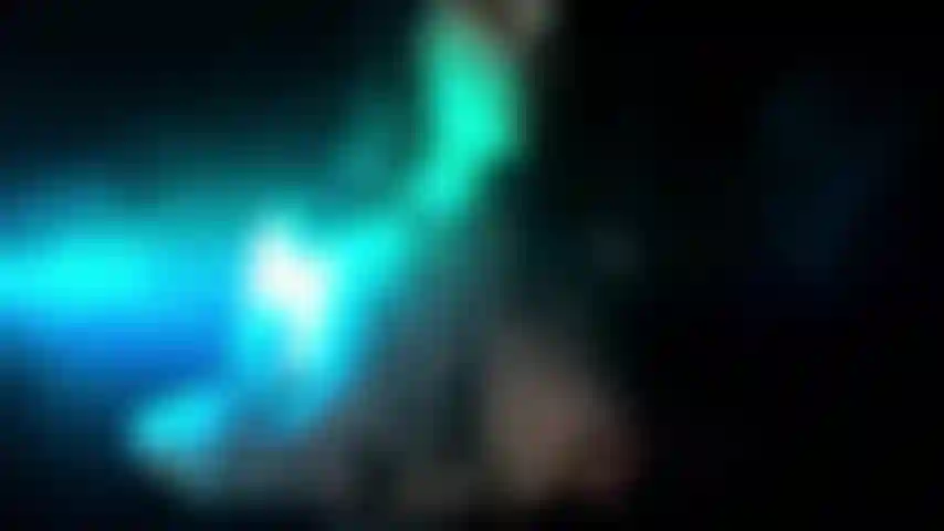 Show de cores e fumaça.