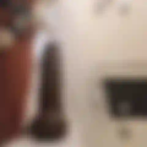 Enorme vibrador preto.